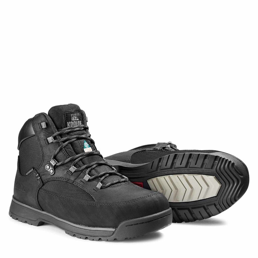 Men's Kodiak Greb Classic Hike Waterproof Steel Toe Safety Work Boot Black